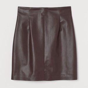 Brown Leather Skirt!